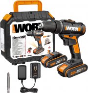 Worx WX101.1 18 V Akku-Bohrschrauber inkl. 2 x 1,5 Ah Akkus und Ladeger&auml;t mit Koffer