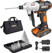 WORX WX176 SwitchDriver Akkuschrauber mit 16-tlg. Bit-Set, Li-Ion Akku, Ladeger&auml;t & Transporttasche