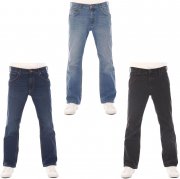 Wrangler Jacksville Baumwolle Bootcut Denim Stretch Herren Jeanshosen