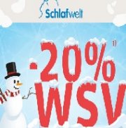 WSV bei Schlafwelt &ndash; 20% auf Alles