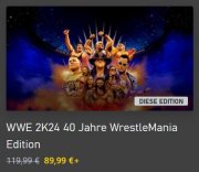 WWE 2K24 - 40 Jahre WrestleMania Edition - f&uuml;r Xbox One / Series X und PlayStation 4 / 5