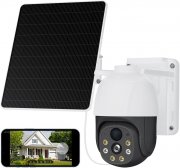 XIAOVV 4G LTE WLAN Solar Akku Outdoor &Uuml;berwachungskamera mit PIR Erkennung und 2-Wege-Audio