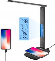 XIMI-V LED Schreibtischlampe mit kabellosem QI Wireless Ladeger&auml;t