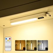 XINFUFEIMING aufladbare LED Unterbauleuchte mit Fernbedienung und Zeitanzeige