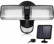 XMCOSY LED Solar Aussenleuchte mit Bewegungssensor