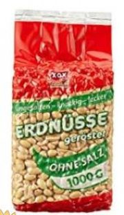  XOX Erdn&uuml;sse ungesalzen 1kg f&uuml;r 5,49 &euro;