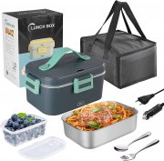 XREXS 1.8 Liter 220V/12V/24V Elektrisch beheizte Lunchbox