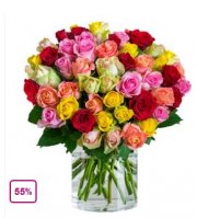 XXL Rosenstrau&szlig; mit 44 Rosen f&uuml;r nur &euro; 24,98