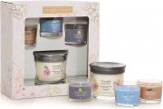 Yankee Candle Geschenkset mit 3 duftenden Votivkerzen und 1 Signature Tumbler Duftkerze
