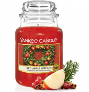 Yankee Candle Red Apple Wreath Duftkerze im Glas (gro&szlig;) Brenndauer bis zu 150 Stunden