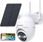 YESKANO 2K WLAN Outdoor Akku Solar &Uuml;berwachungskamera mit PIR-Bewegungsmelder