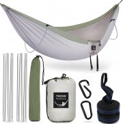 YIKEDAN Nylon Outdoor Doppelh&auml;ngematte mit bis zu 300kg Traglast