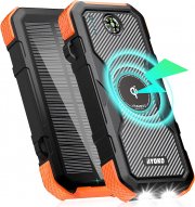 Yingmo Solar Powerbank 30000mAh mit 10W QI Wireless Ladeger&auml;t