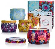 Yinuo Mirror 4 Pack Duftkerzen Geschenkset