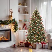 YITAHOME 230cm k&uuml;nstlicher Weihnachtsbaum, Vorgeschm&uuml;ckt mit Schnee & 550 LEDs Beleuchtung