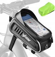 YIVAR wasserdichte Fahrrad Rahmentasche mit Smartphone Tasche
