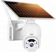 YoLuKe WLAN IP 1080p FHD Akku &Uuml;berwachungskamera mit Nachtsicht und 2-Wege-Audio inkl. Solarpanel