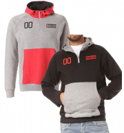 YOUNG & RECKLESS Herren Kapuzen-Sweater aus Baumwolle mit Rei&szlig;verschluss