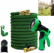 YRHome Flexibler Gartenschlauch 22,5m mit Multifunktionsbrause
