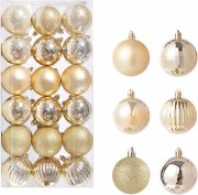 Yruphome Weihnachtsbaumkugeln Set 36 teilig