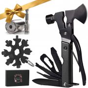 YUEWXTER Survival Kit Multitool inkl. Schneeflocken Tool und Universal Steckschl&uuml;ssel