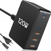 Zestiq 120W 6 Port GaN USB Ladeger&auml;t und Netzteil