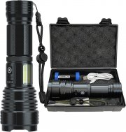 ZEUSFIRE wiederaufladbare 10000 Lumen COB LED Taschenlampe mit 7 Lichtmodi