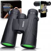 ZIMOCE 10 x 42 HD Fernglas mit Smartphone-Adapter