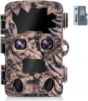 ZIMOCE 20MP 4K Ultra HD Wildkamera mit Dual-Objektiv und Nachtsicht 