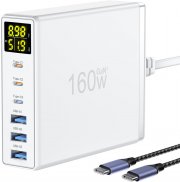 Ziwodiv 160W GaN USB C 6 Ports Schnellladeger&auml;t und Netzteil