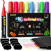 ZOOI 16er Pack abwischbare Kreidestifte