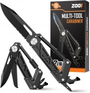 ZOOI 7-in-1 Karabiner Multitool mit Taschenmesser
