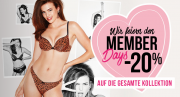 Zu den Memberdays 20% Rabatt auf die gesamte Kollektion (auch Sale) im Hunkem&ouml;ller Shop