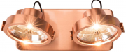 Zuiver Dice Halogen Spotlight LED Deckenstrahler 2-flammig in kupfer