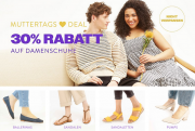 Zum Muttertag 30% Extra-Rabatt auf alle Damenschuhe bei Mirapodo