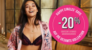 Zum Singles Day 20% Rabatt auf die gesamte Kollektion (auch Sale) im Hunkem&ouml;ller Shop