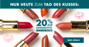 Zum Tag des Kusses nur heute 20% Rabatt auf Lippenstifte im Galeria Karstadt Kaufhof Shop