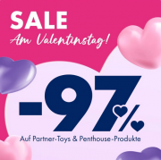 Zum Valentinstag bis zu 97% Rabatt auf Partner-Toys & Penthouse-Produkte im Eis.de Erotik-Shop