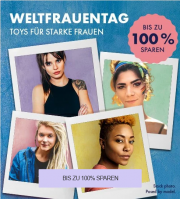 Zum Weltfrauentag bis zu 100% Rabatt auf Frauen-Toys im Eis.de Erotik-Shop
