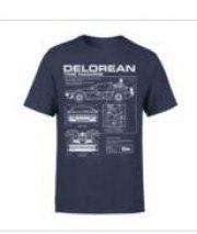Zur&uuml;ck In Die Zukunft Delorian Schematic T-Shirt in Blau f&uuml;r 10,99&euro;