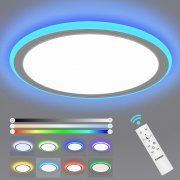 ZUUKOO LIGHT 24W LED RGB Deckenleuchte Dimmbar mit Fernbedienung