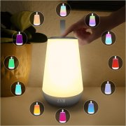 ZVM 2400mah RGB LED Akku Outdoor Lampe mit Touch-Funktion