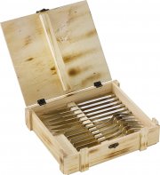 ZWILLING 12-teiliges 18/10 Edelstahl Steakbesteck Set f&uuml;r 6 Personen in Holzkiste