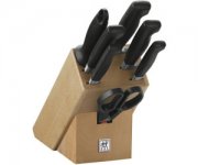 ZWILLING 35140-000-0 VIER STERNE Messerblock, Holz, 8-teilig f&uuml;r 125,99&euro; statt 159,95&euro;