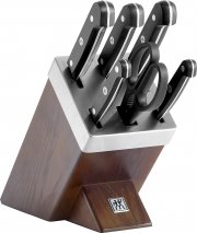 ZWILLING Gourmet Messerblock 7-tlg SharpBlock dunkelbraun