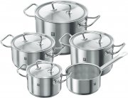 ZWILLING Kochtopf-Set, 5-tlg., 4 Deckel, Induktionsgeeignet, Edelstahl, Twin Classic