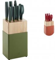 ZWILLING Messerblock-Set Now S 8-teilig Rot oder Gr&uuml;n