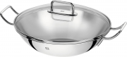ZWILLING Wok inkl. Glasdeckel und herausnehmbarer Gittereinsatz 32 cm Edelstahl