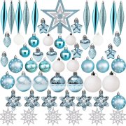 ZYDNANYANG 58 teiliges Weihnachtsbaum Schmuck-Set