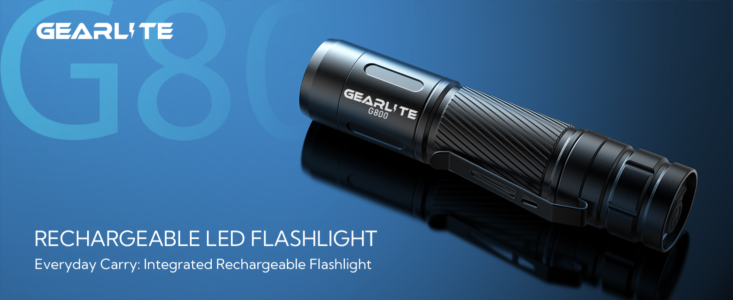2 Stück GEARLITE GEARLITE Led Taschenlampe LED Taschenlampen mit 3 ...